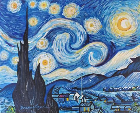 what is the name of the painting below? It’s said that Van Gogh’s Starry Night embodies the essence of his emotional turmoil and inner peace.